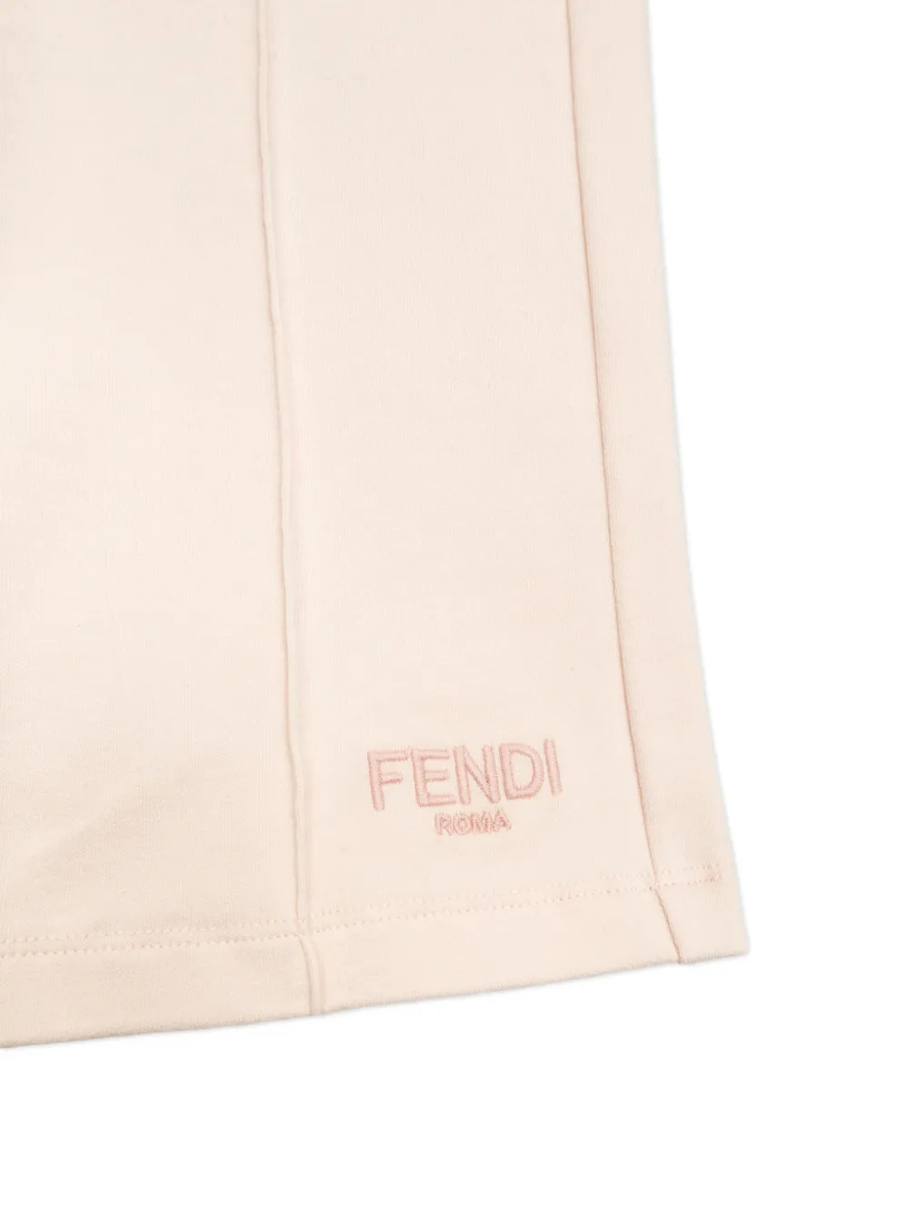  Fendi Kids Embroidered Drawstring Track Pants - Pink 