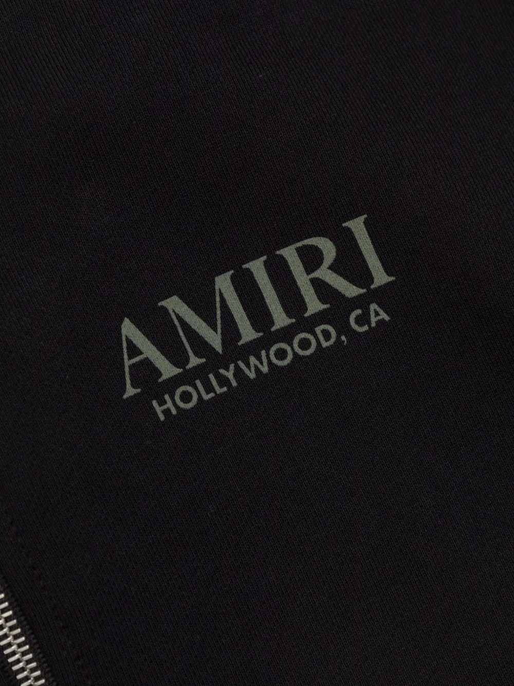  Amiri Kids Bones Print Zip Hoodie - Black 