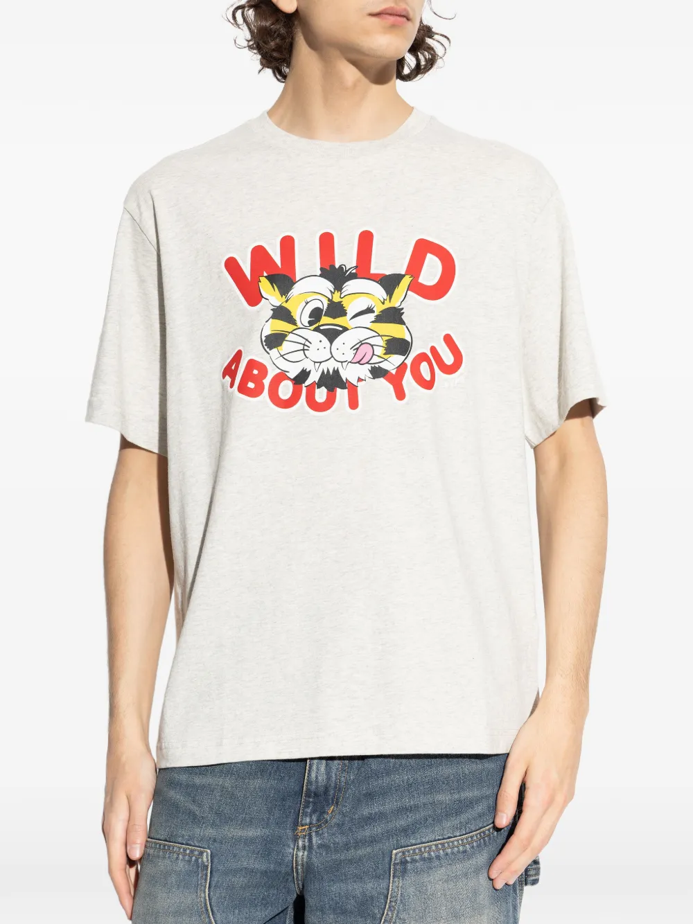Kenzo Wild Tiger T-shirt met print Grijs