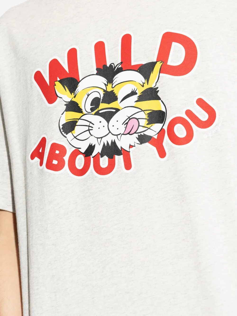 Kenzo Wild Tiger T-shirt met print Grijs