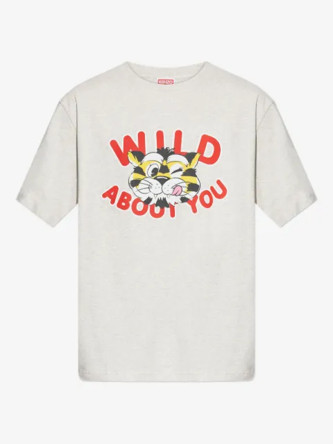 Kenzo Wild Tiger cartoon-print T-shirt