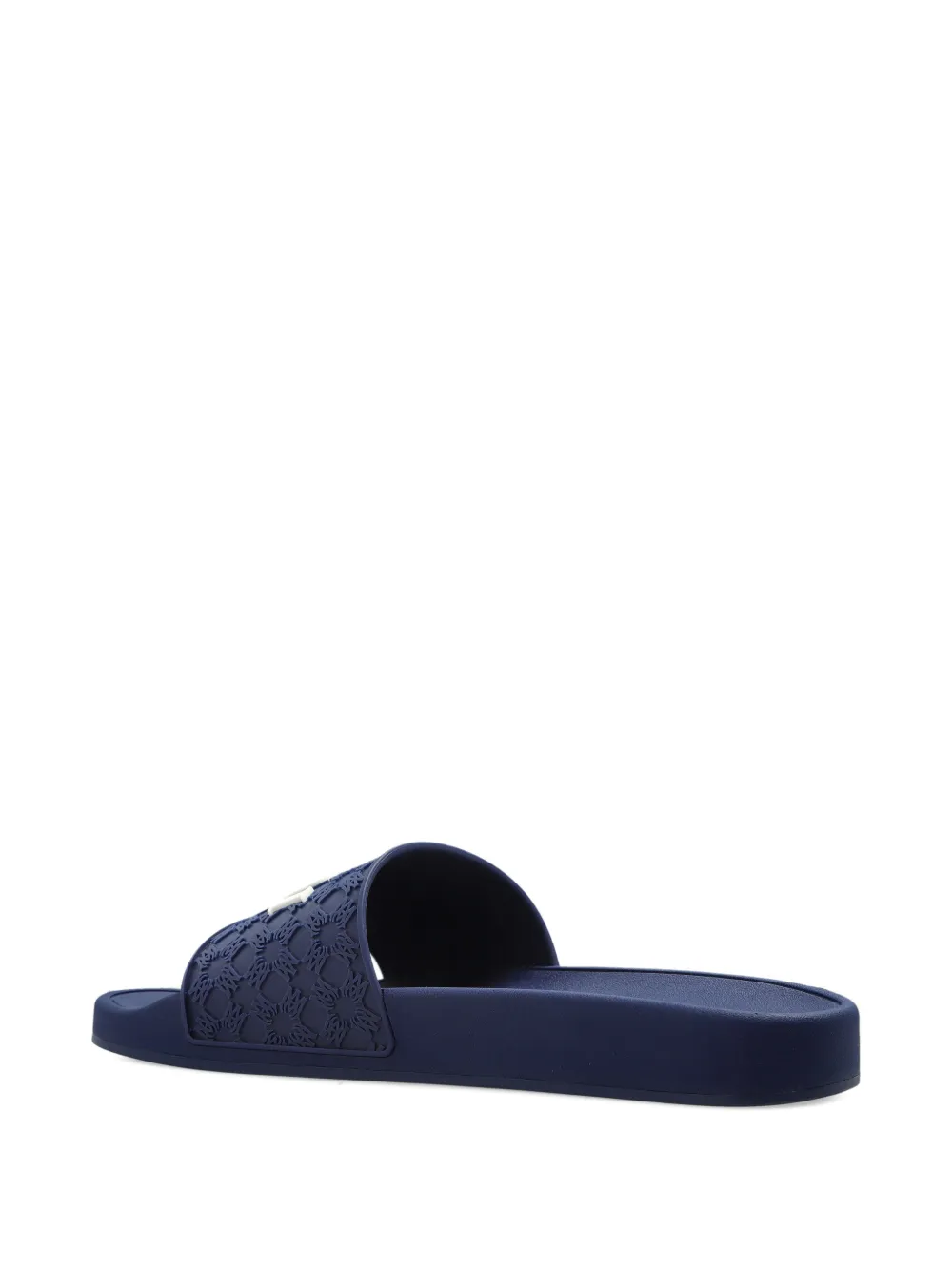 AMIRI pattern logo-detail slides Blauw