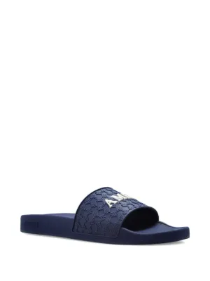 Burberry Check Slides | Blue | FARFETCH