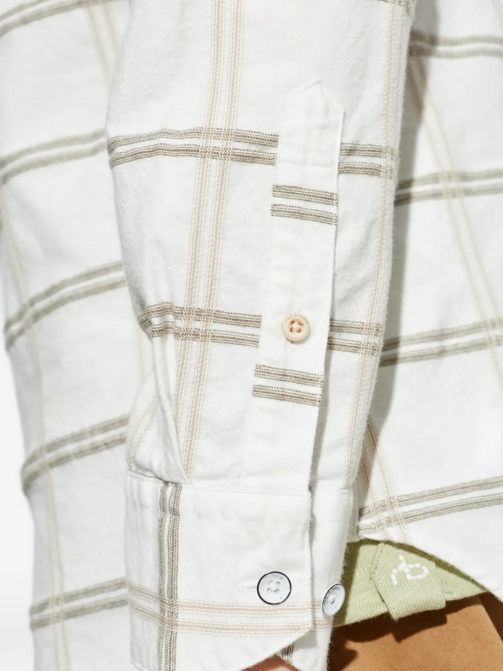 Plaid-Pattern Button-Fastening Shirt