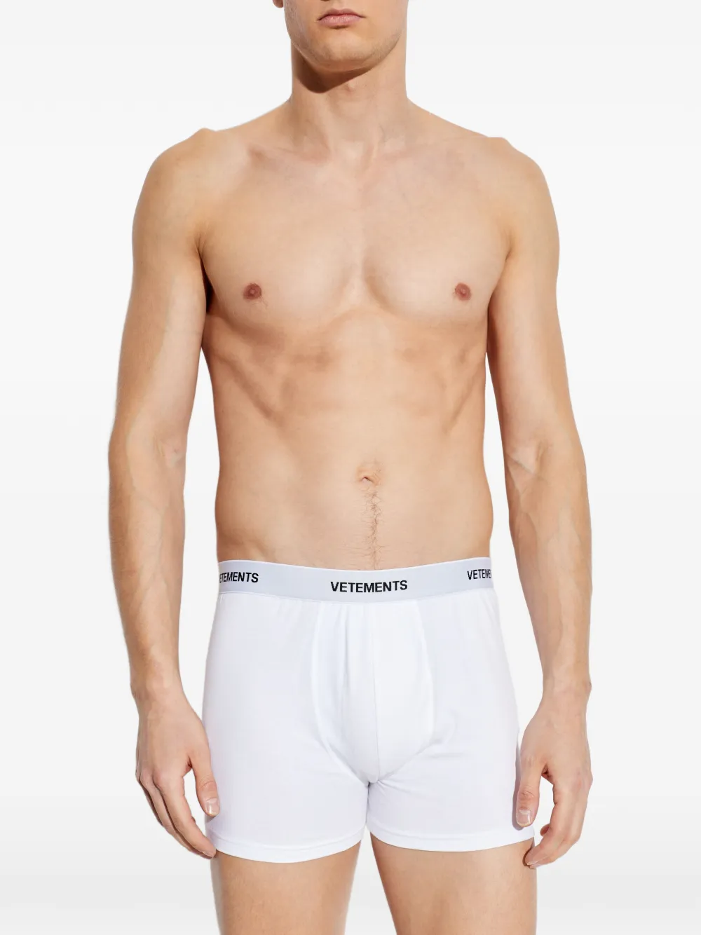 VETEMENTS logo waistband briefs - Bianco