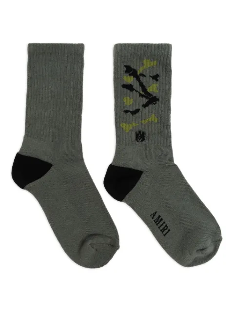 AMIRI KIDS camouflage socks