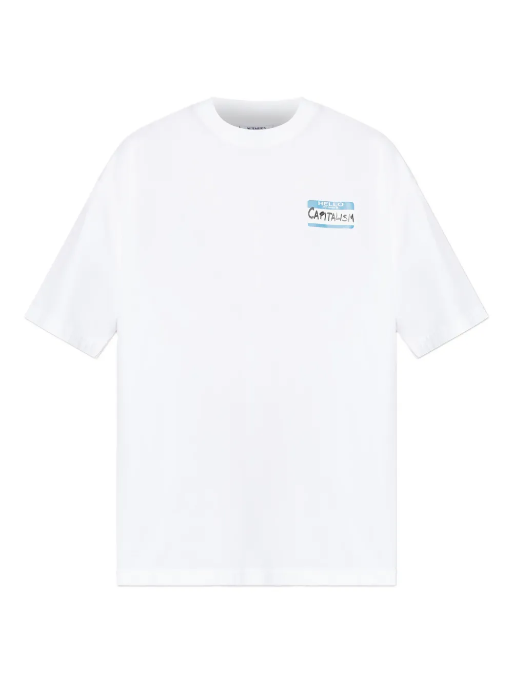 VETEMENTS My Name Is T-shirt | White | Image 1