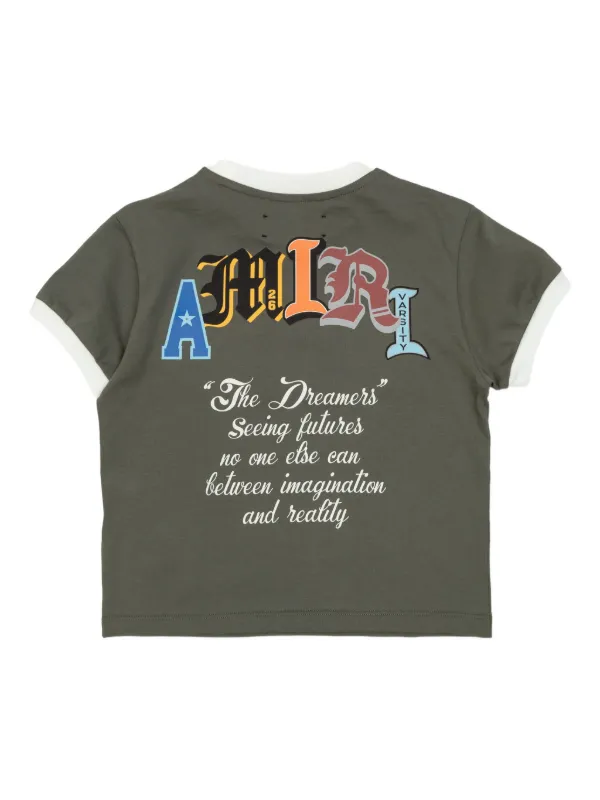 AMIRI KIDS Ringer Tiger Graphic T-shirt | Green | FARFETCH