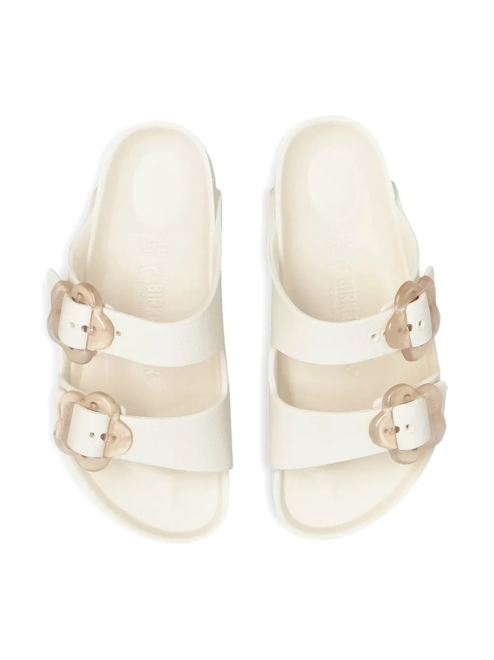Birkenstock Kids Arizona buckle strap sandals Beige
