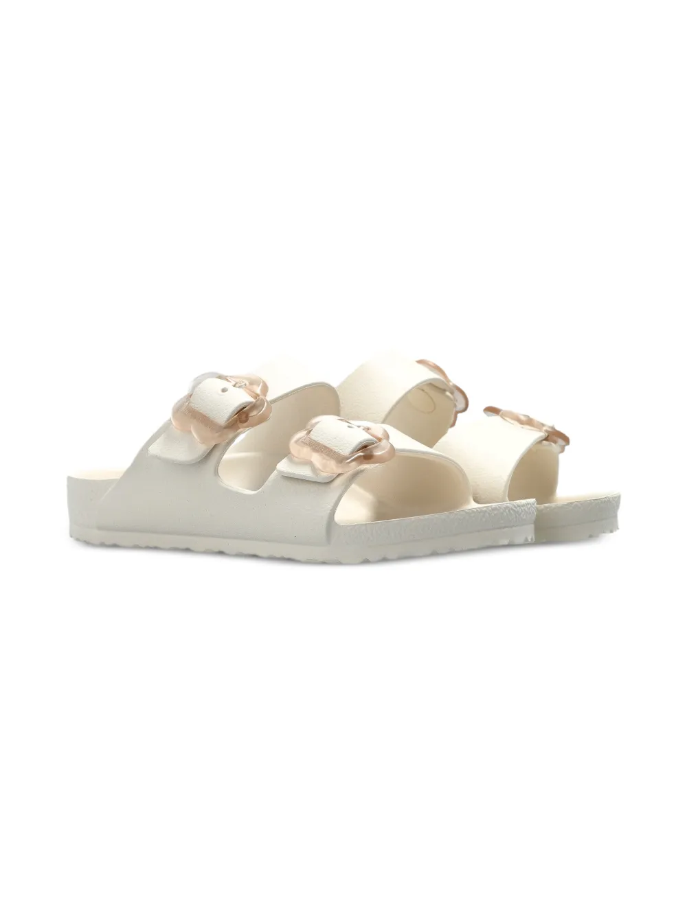 Birkenstock Kids Arizona buckle strap sandals - Toni neutri