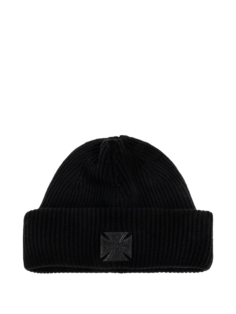 VETEMENTS logo-detail beanie hat - Nero