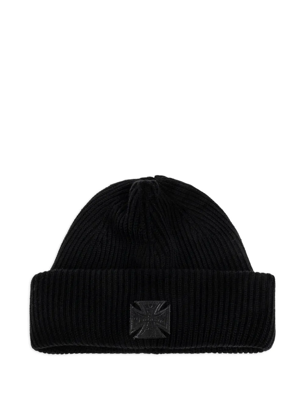 VETEMENTS logo-detail beanie hat - Nero