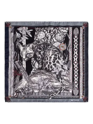 ETRO ペイズリー スカーフ | グレー | FARFETCH JP