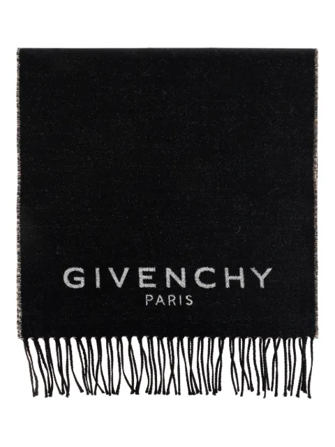 Givenchy logo fringed scarf