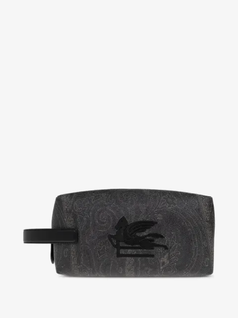 ETRO medium Arnica Pegasus-logo paisley wash bag
