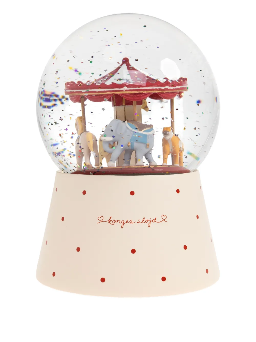 Konges Sløjd Sparkling Glow Ball carousel logo-printed toy - Toni neutri