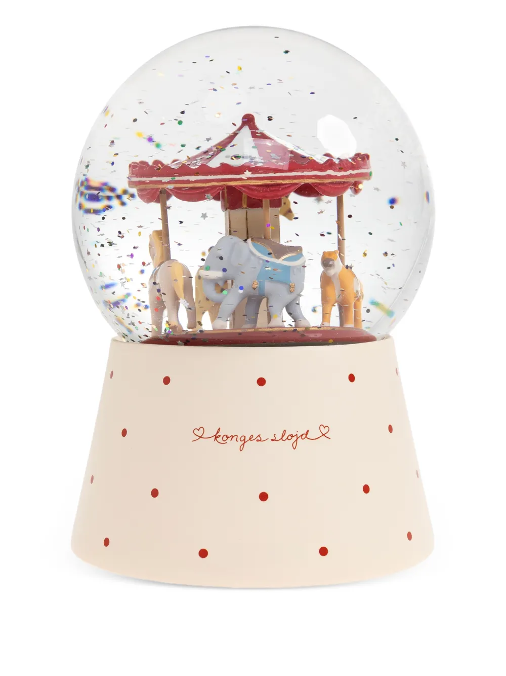 Konges Sløjd Sparkling Glow Ball carousel logo-printed toy | Neutrals | Image 1