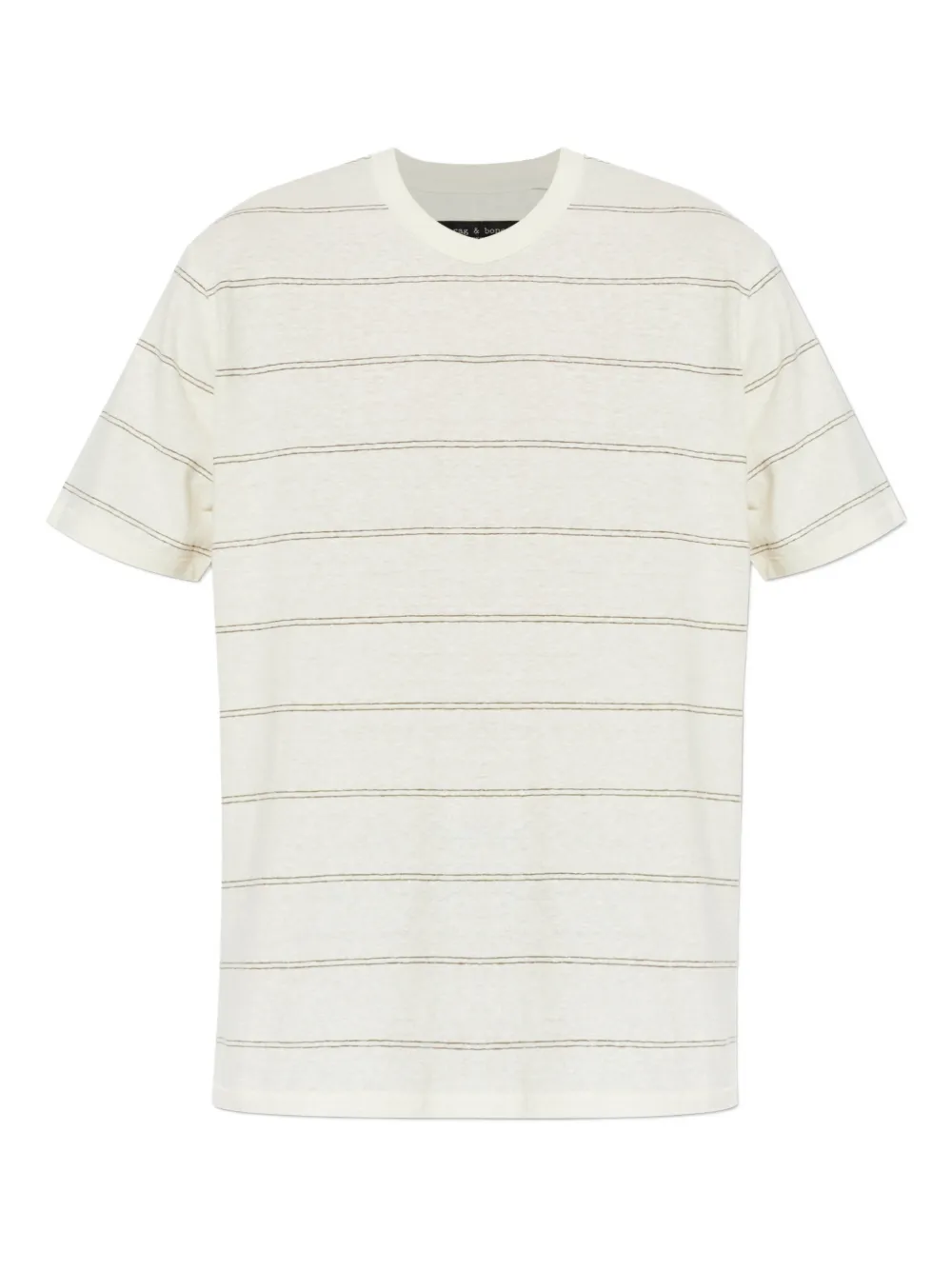 rag & bone striped short-sleeve T-shirt | Neutrals | Image 1