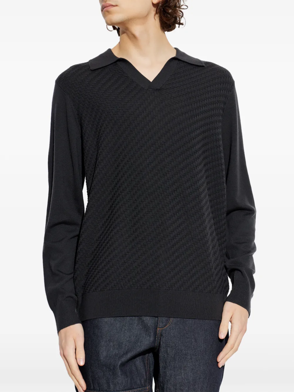 Rag & Bone Charles V-neck Sweater - Black 