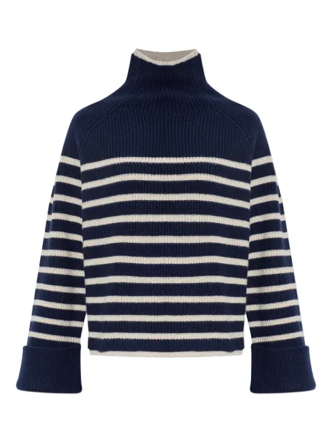 rag & bone striped roll-neck sweater