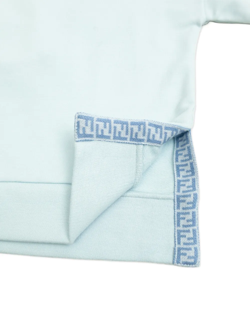 Fendi Kids Trui met geborduurd logo Blauw