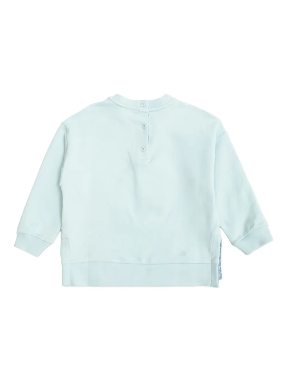  Fendi Kids Logo Embroidered Sweater - Blue 