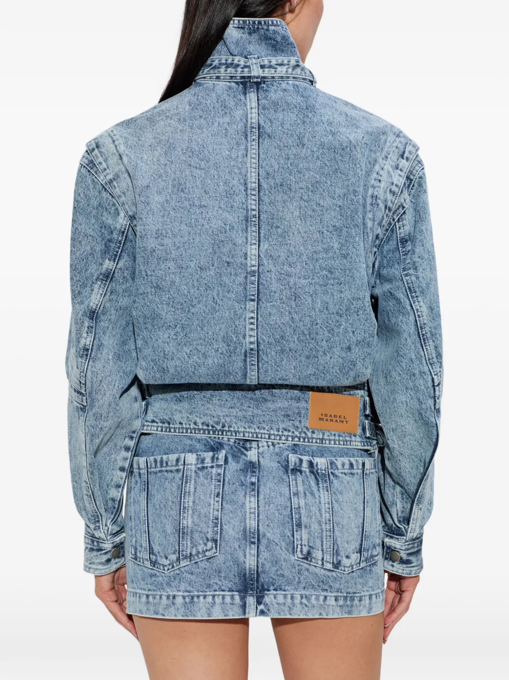 MARANT ÉTOILE buckled zip-up jacket | Denim Jackets | Image 2
