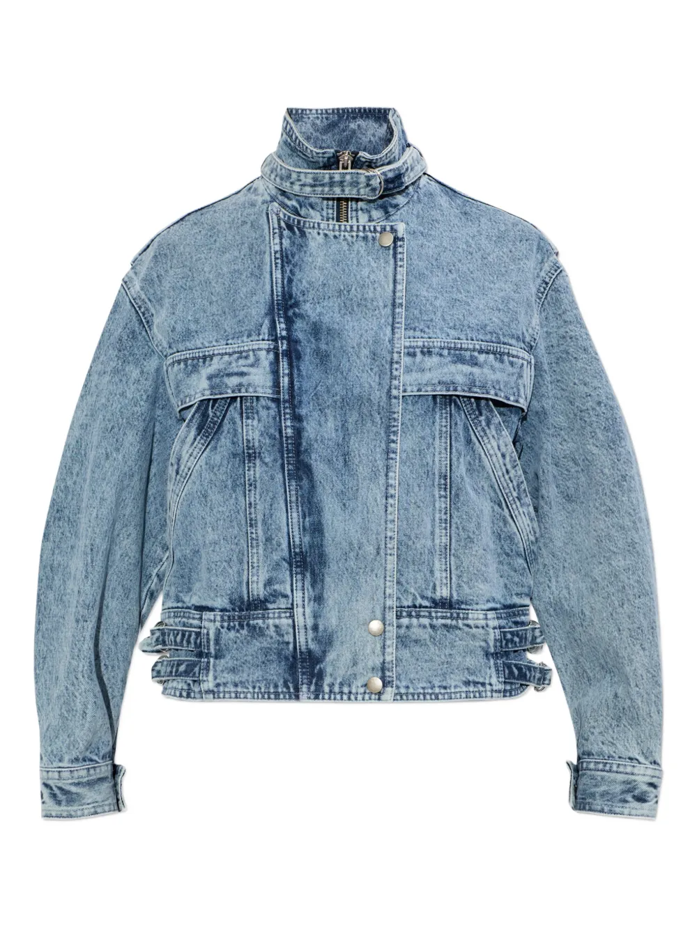 MARANT ÉTOILE buckled zip-up jacket | Blue | Image 1