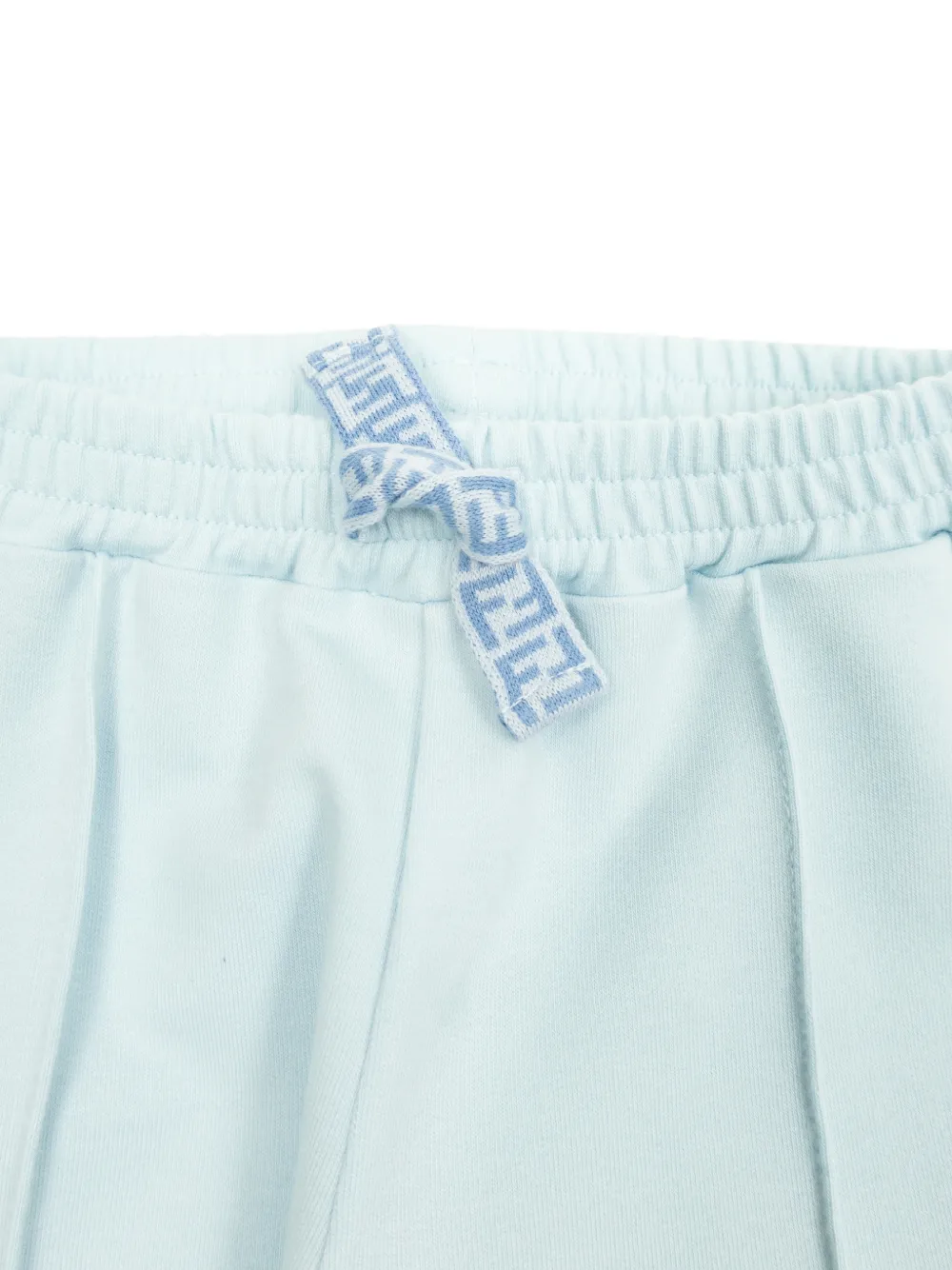 Fendi Kids Trainingsshorts met trekkoordsluiting en logodetail Blauw