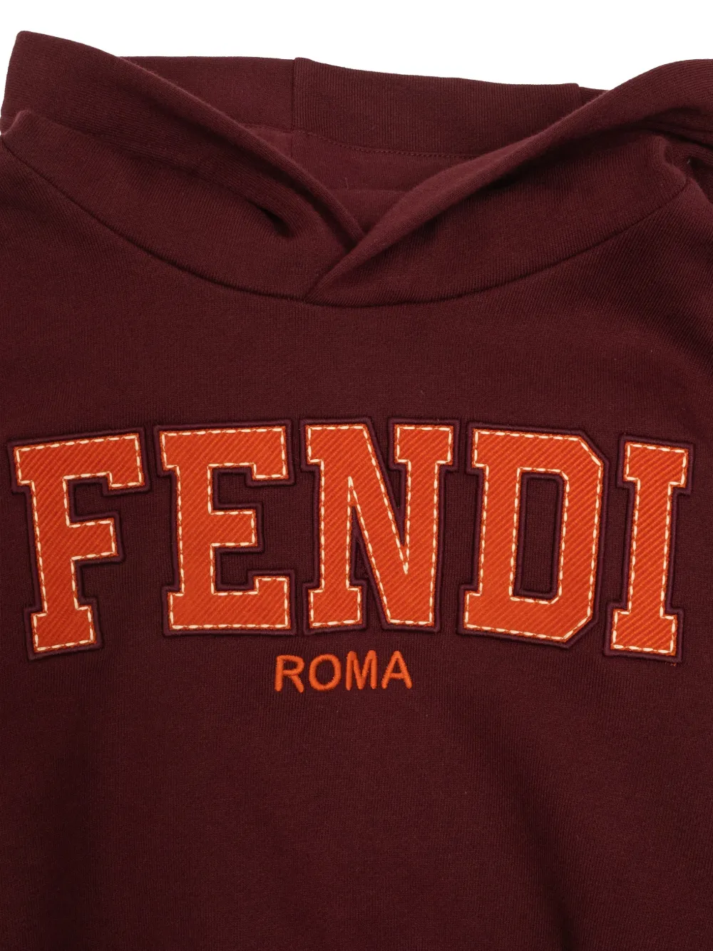 Fendi Kids Hoodie met ballonmouwen Rood