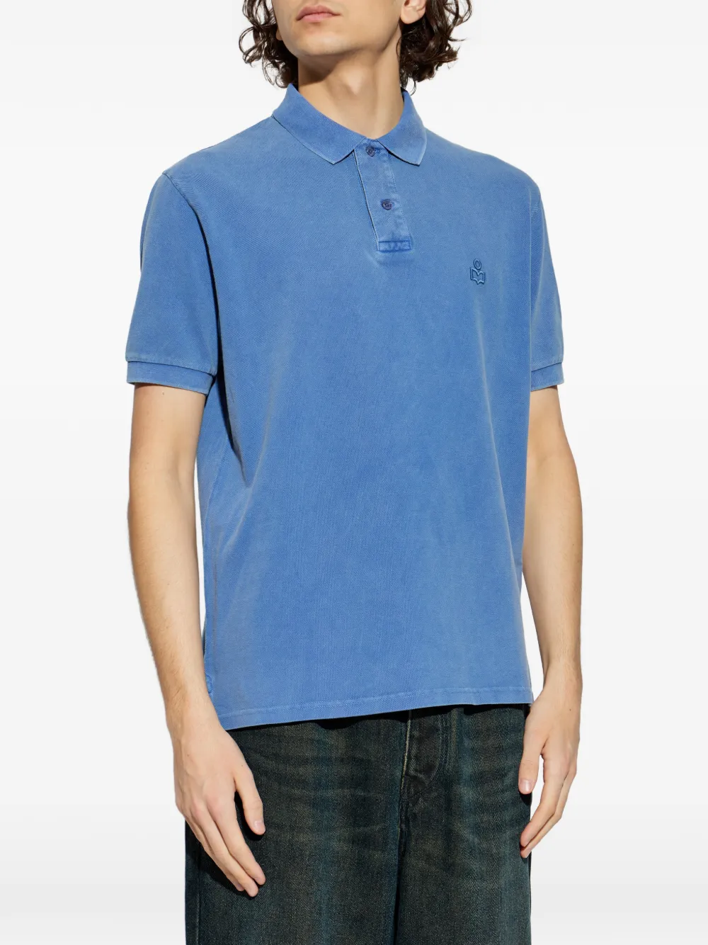  Marant Polo Afko Con Logo - Azul 