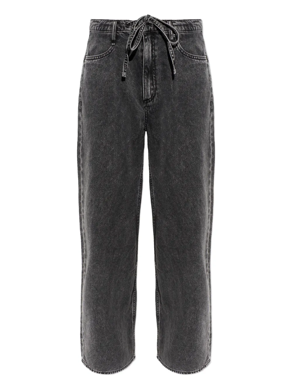 rag & bone Phoebe drawstring-detail trousers - Grigio