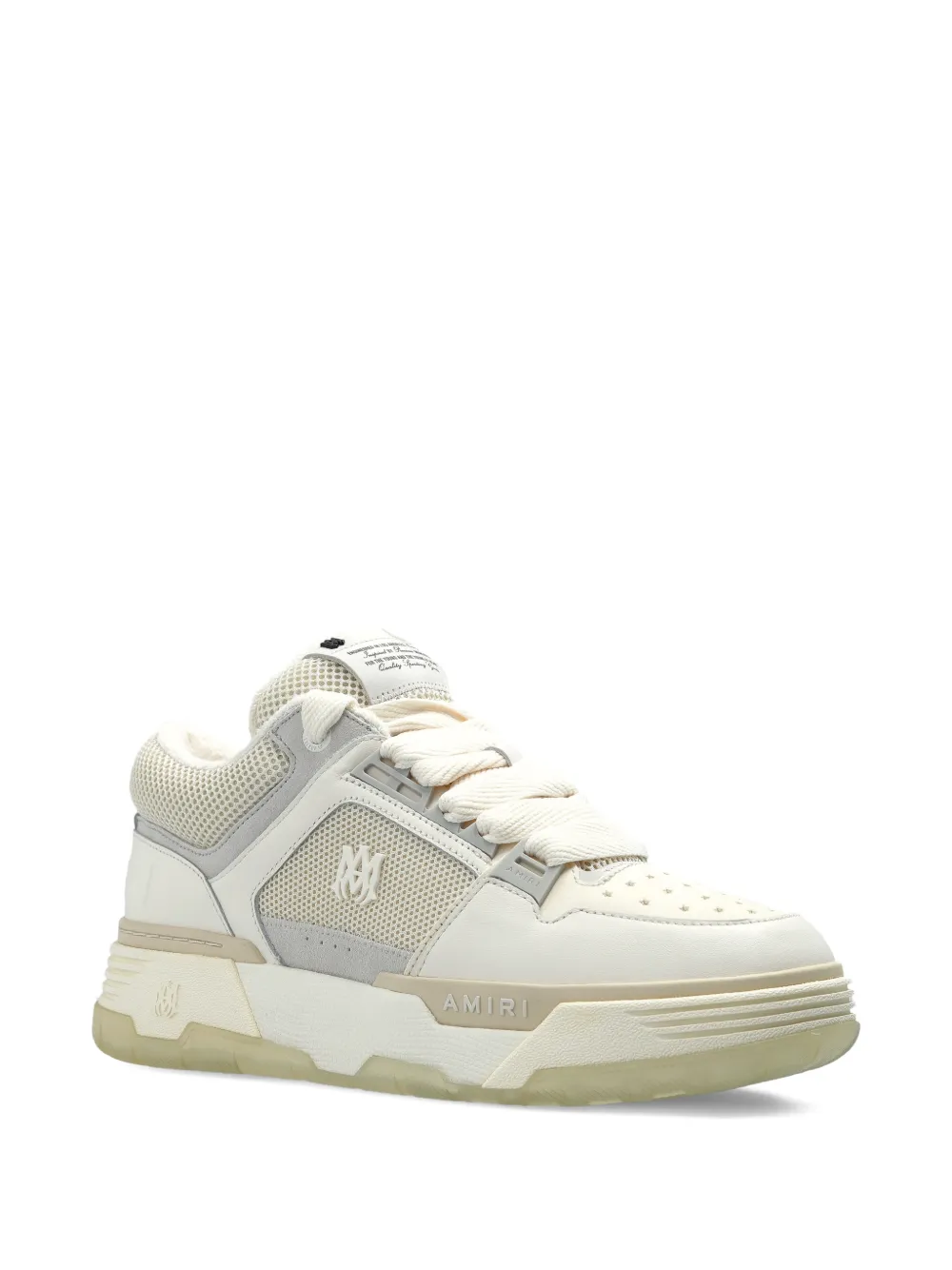 AMIRI MA-1 logo lettering panelled sneakers Wit