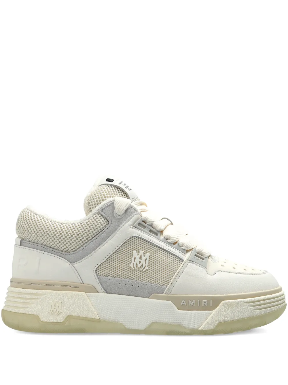 AMIRI MA-1 logo lettering panelled sneakers - Bianco