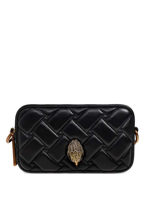 Kurt Geiger London small Kensington quilted appliqué clutch bag