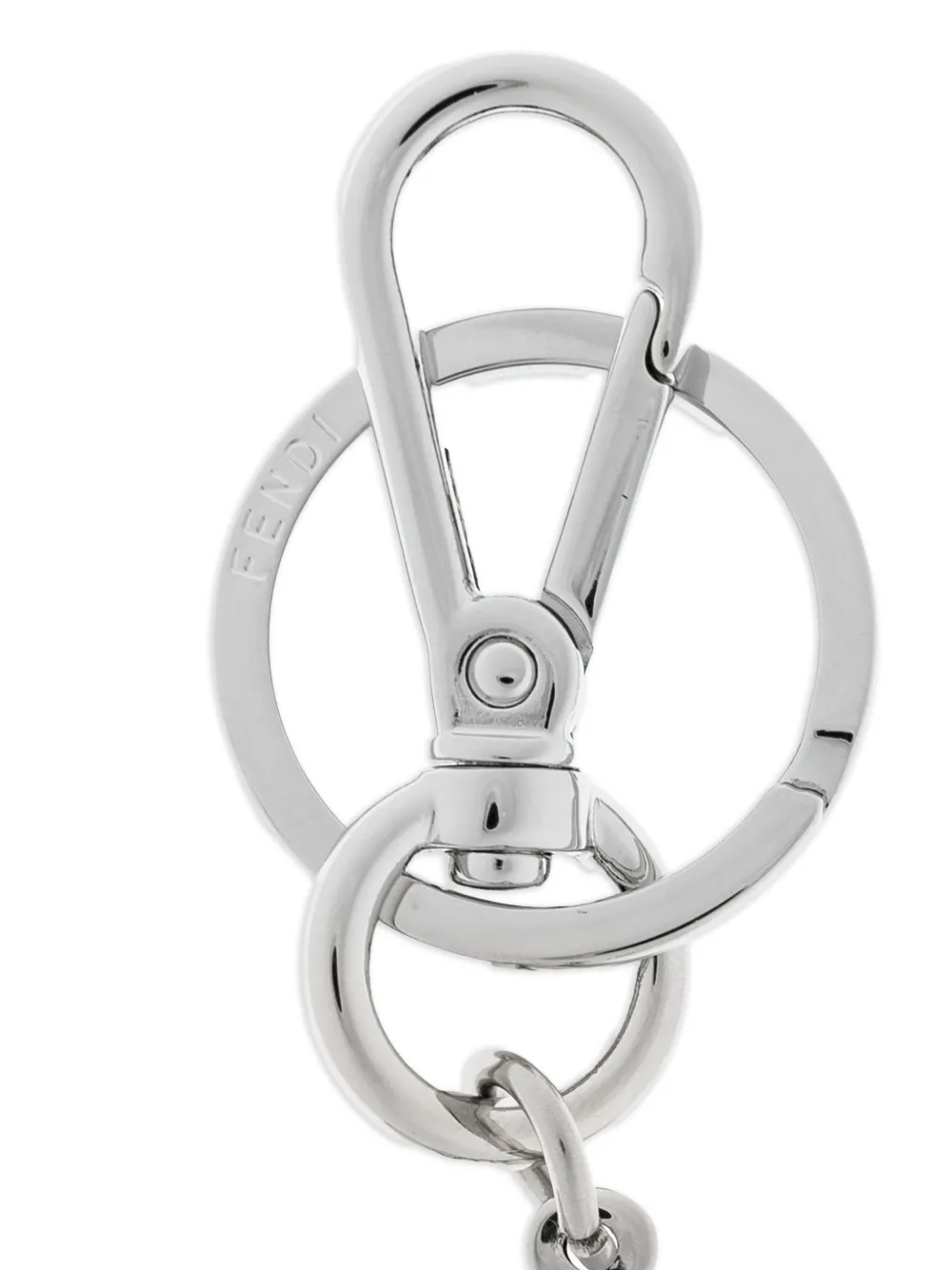  Fendi Dog Pendant Keyring - Black 