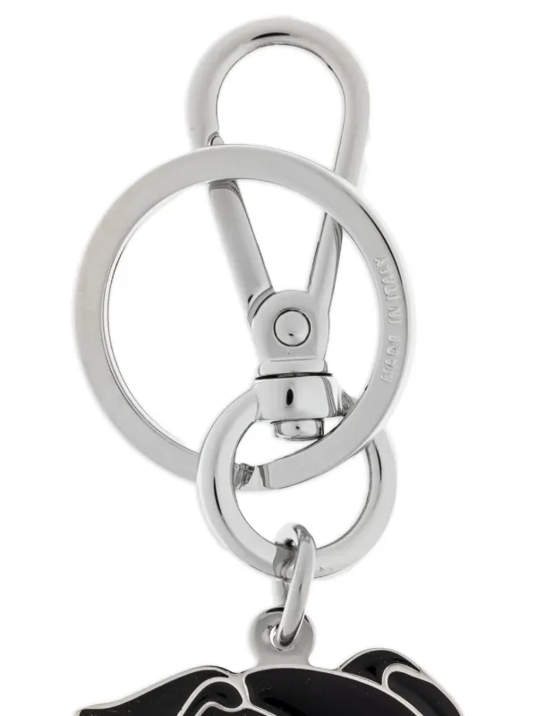 FENDI Dog Pendant Keyring | Black | FARFETCH