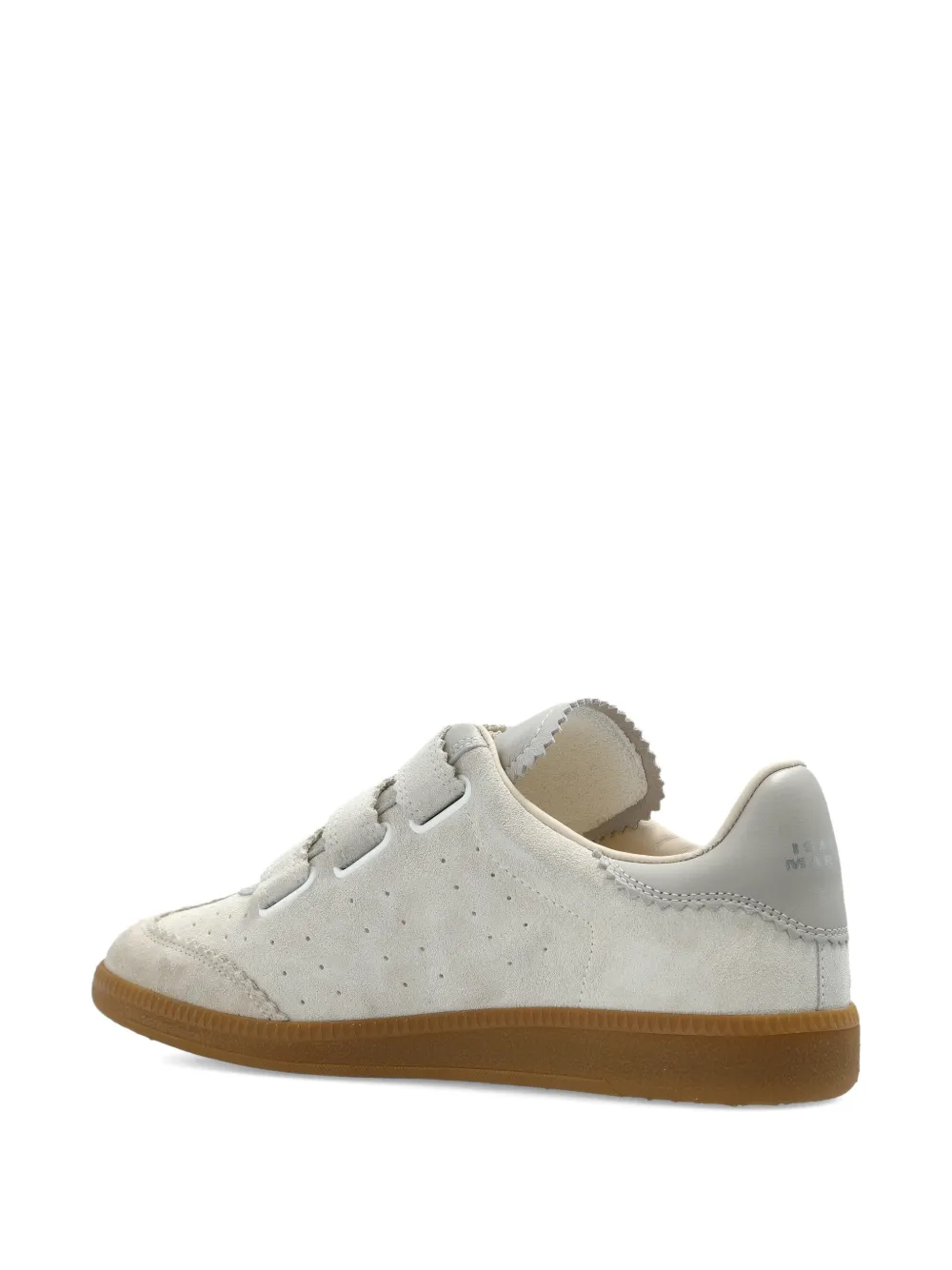 ISABEL MARANT Sneakers met gewelfde afwerking en bandje Beige