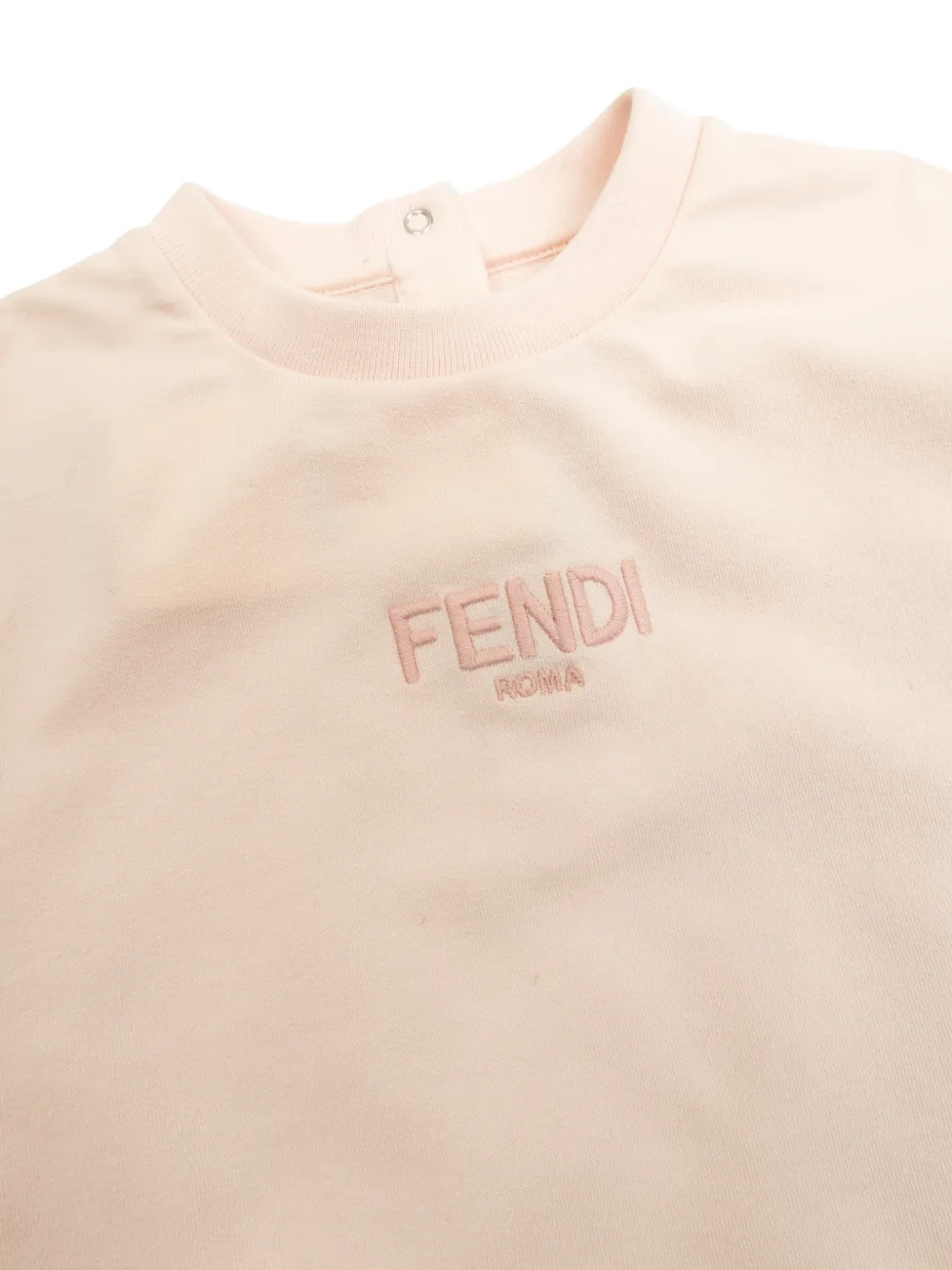 Fendi Kids Sweater met geborduurd logo Roze