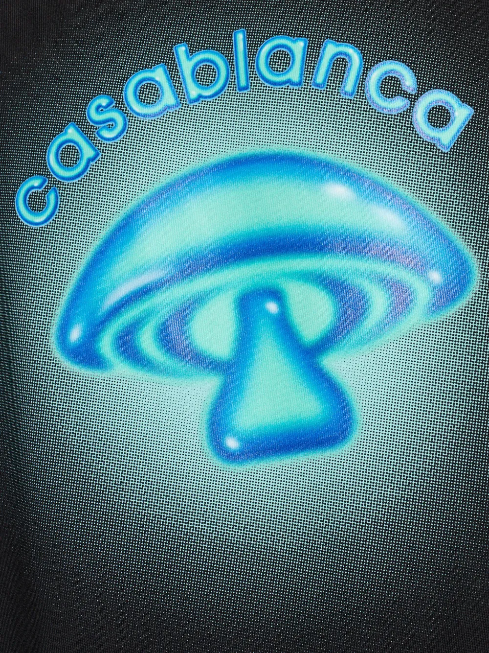 Casablanca Airbrush Mushroom T-shirt Zwart