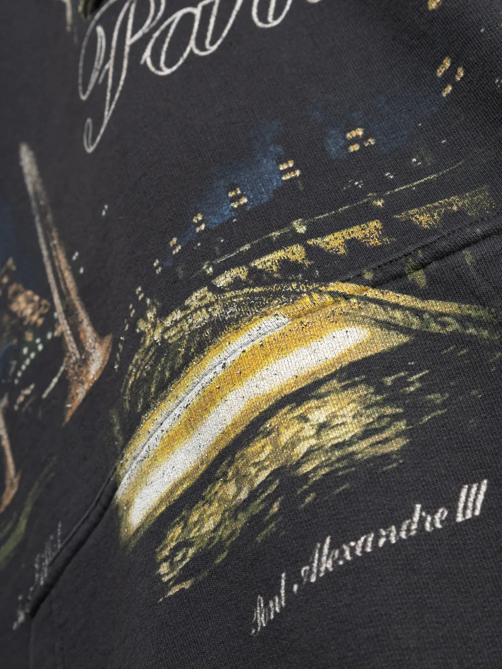 VETEMENTS Hoodie met print Zwart