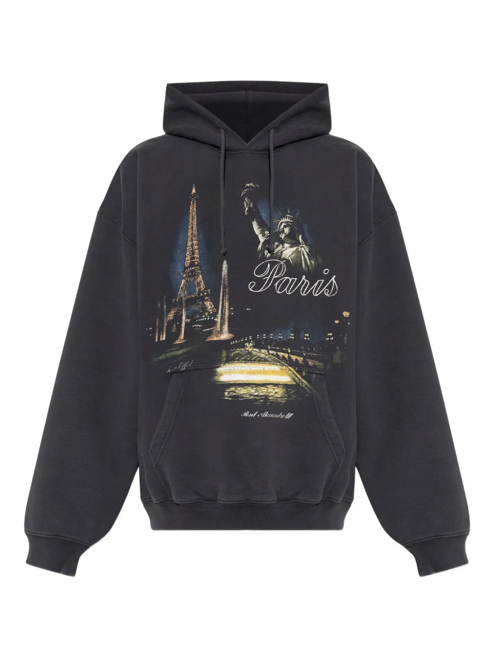 VETEMENTS graphic-print hoodie - Nero