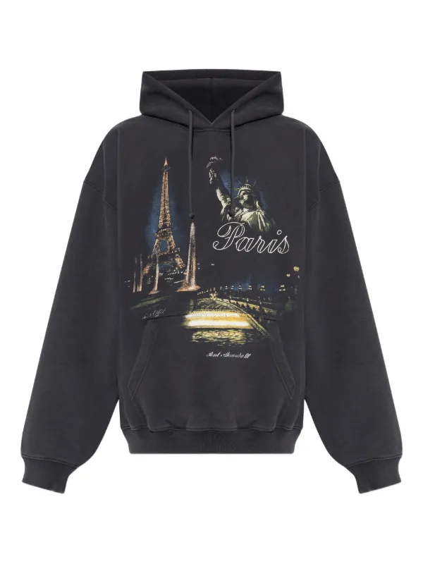 VETEMENTS グラフィック パーカー | ブラック | FARFETCH JP
