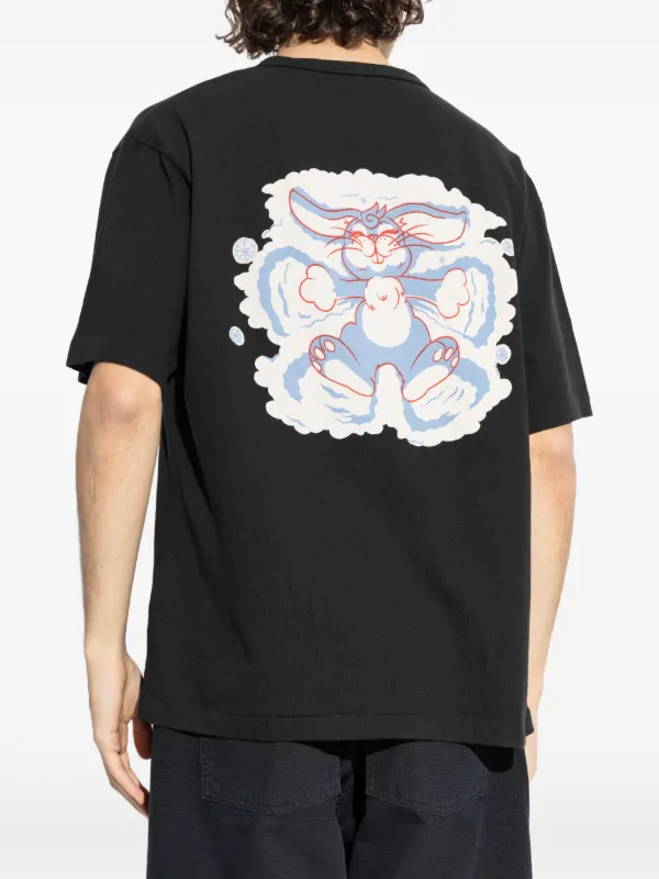 Kenzo Winter Holidays rabbit-print T-shirt | Black | FARFETCH