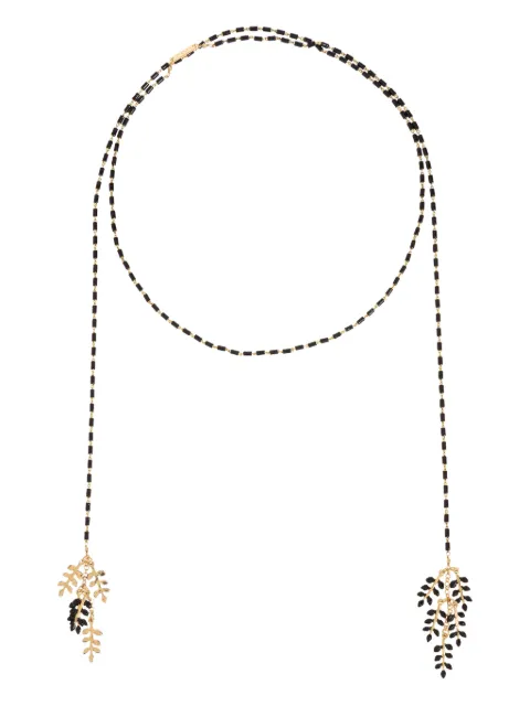 ISABEL MARANT leaf beaded necklace