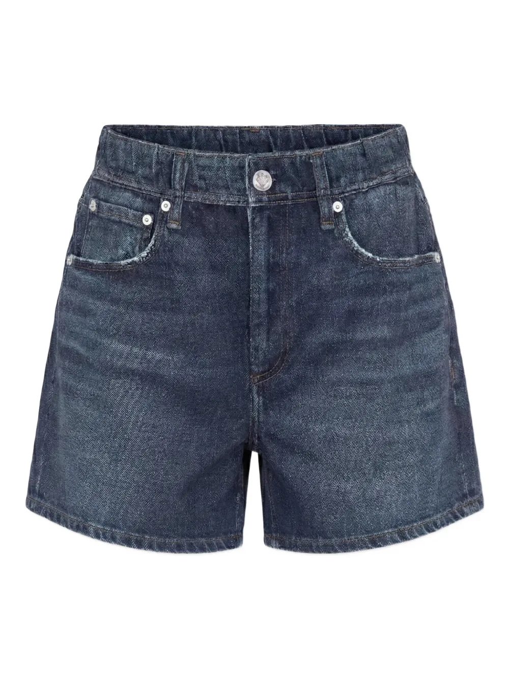 rag & bone frayed shorts - Blu