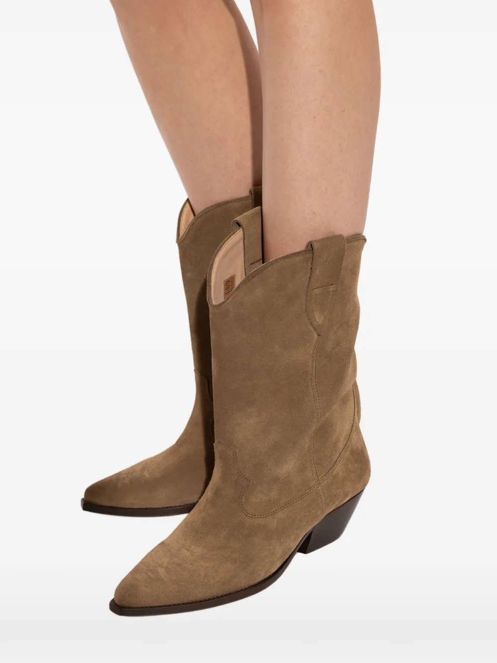 ISABEL MARANT Duerto pointed toe western boots Groen