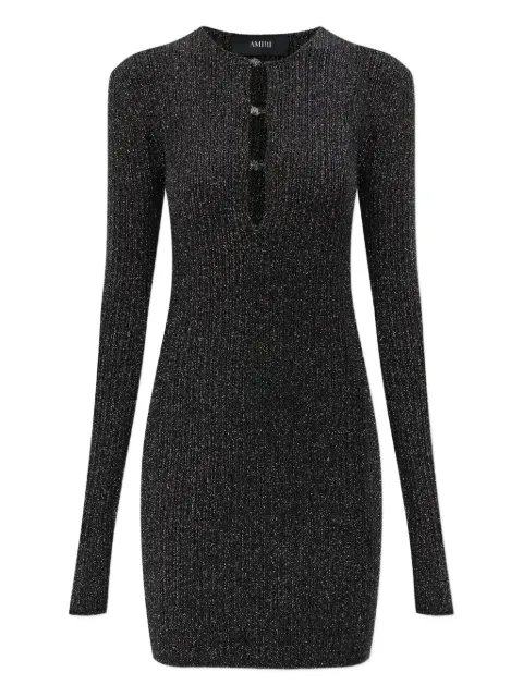 AMIRI vestido corto manga larga con abertura
