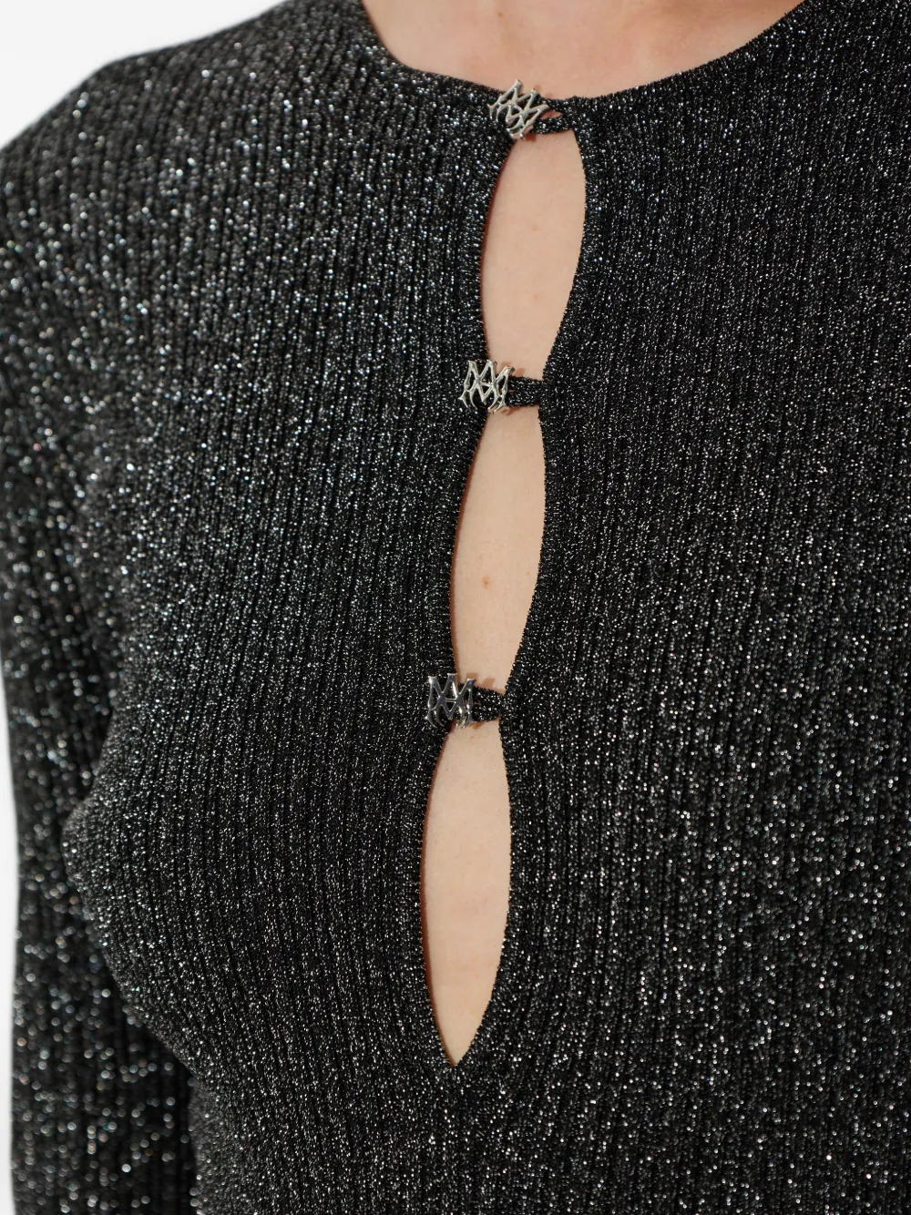 AMIRI MA hardware mini-jurk Zwart