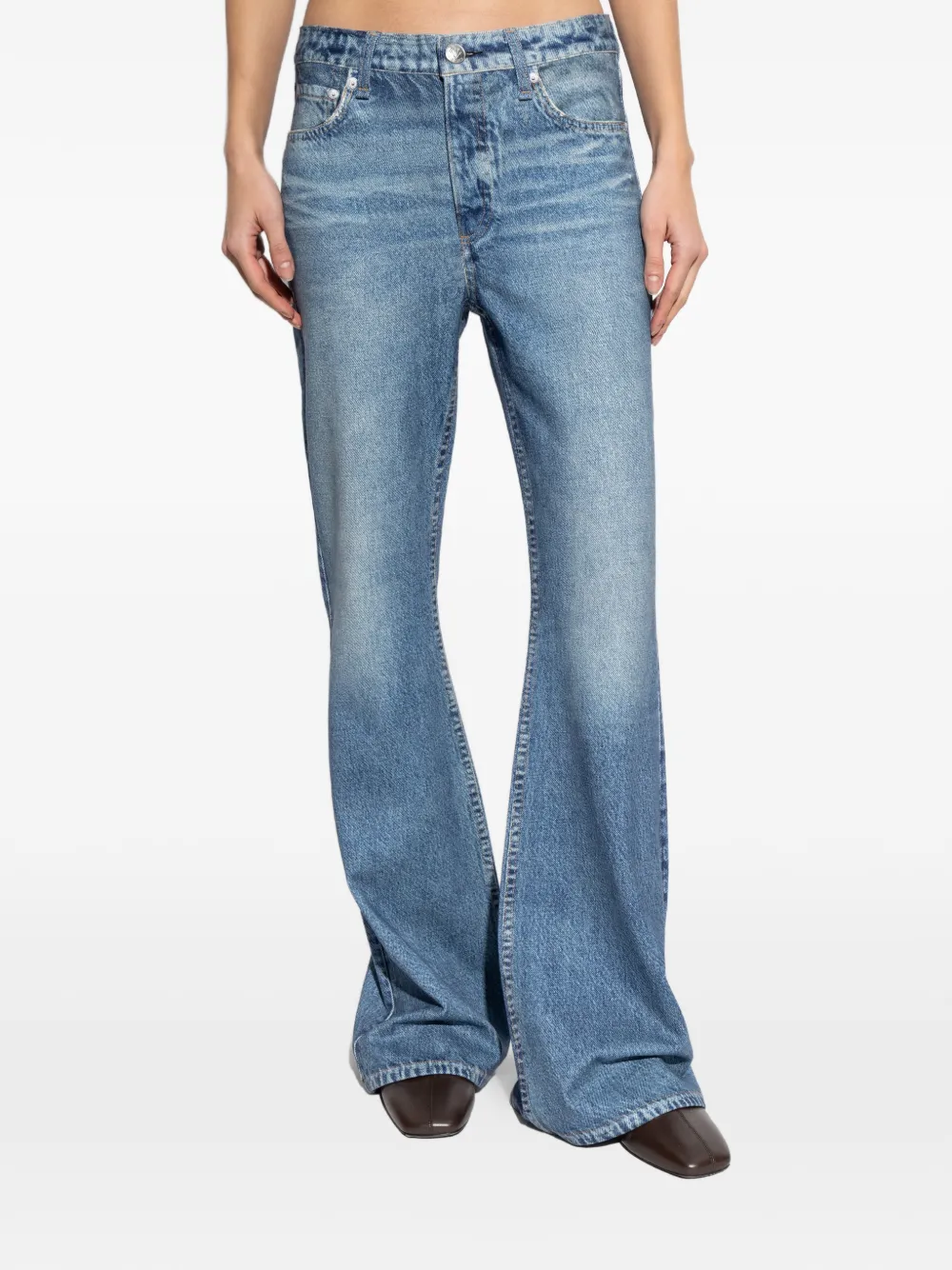  Rag & Bone Miramar Flared Jeans - Blue 